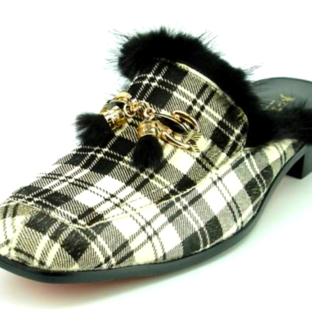 Faux Fur Mules